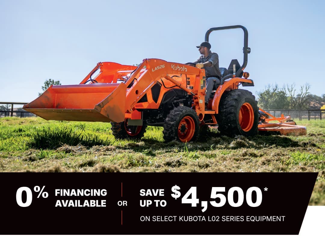 Save on Select L02 Series Tractors Save on Select L02 Series Tractors